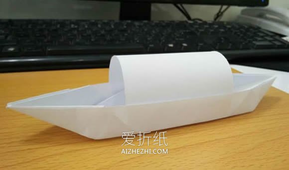 怎么折纸乌篷船图解 儿童手工乌篷船的折法- www.aizhezhi.com