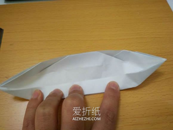 怎么折纸乌篷船图解 儿童手工乌篷船的折法- www.aizhezhi.com