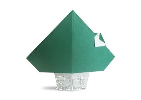 怎么折纸大树和小鸟 植树节手工大树的折法- www.aizhezhi.com