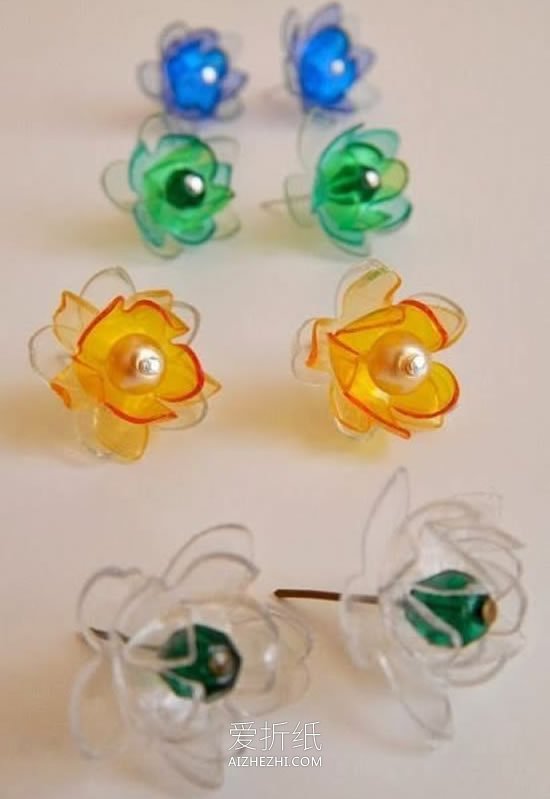 怎么做塑料花的方法图解 饮料瓶手工制作花朵- www.aizhezhi.com