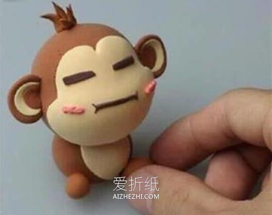 怎么做粘土小猴的方法 粘土制作吃西瓜的猴子- www.aizhezhi.com