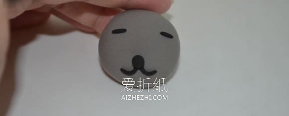 怎么做粘土小灰猫图解 超轻粘土制作小猫教程- www.aizhezhi.com