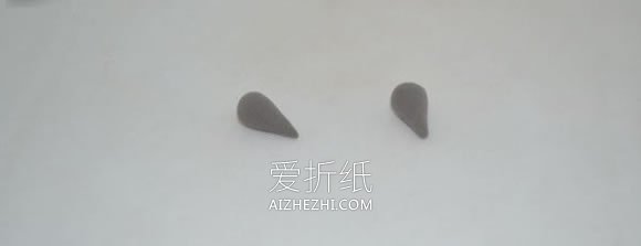 怎么做粘土小灰猫图解 超轻粘土制作小猫教程- www.aizhezhi.com