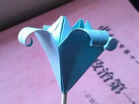 怎么简单折纸百合花图解 儿童手工百合的折法