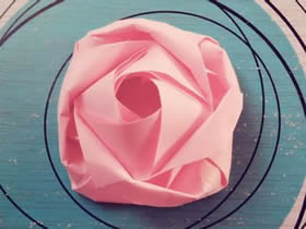 怎么折纸德国玫瑰图解 漂亮又详细玫瑰花折法
