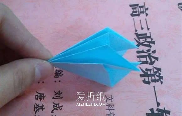 怎么简单折纸百合花图解 儿童手工百合的折法- www.aizhezhi.com