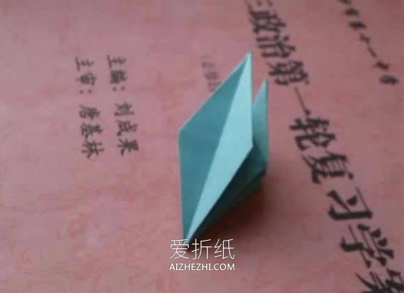 怎么简单折纸百合花图解 儿童手工百合的折法- www.aizhezhi.com