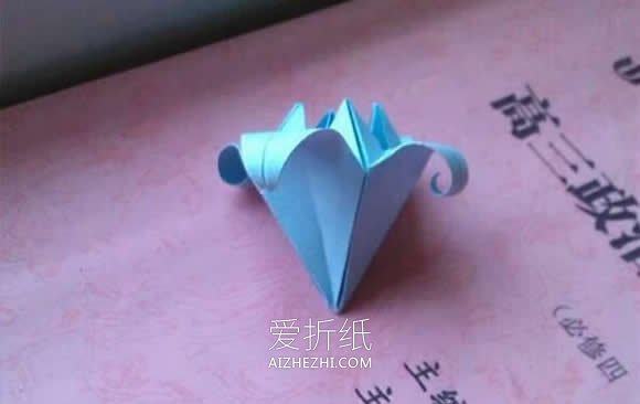 怎么简单折纸百合花图解 儿童手工百合的折法- www.aizhezhi.com