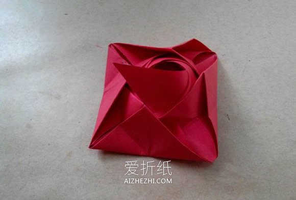 怎么折纸德国玫瑰图解 漂亮又详细玫瑰花折法- www.aizhezhi.com