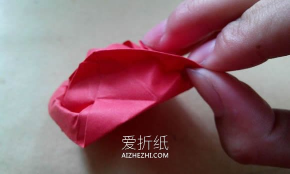 怎么折纸德国玫瑰图解 漂亮又详细玫瑰花折法- www.aizhezhi.com