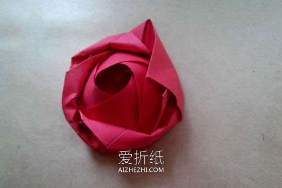 怎么折纸德国玫瑰图解 漂亮又详细玫瑰花折法- www.aizhezhi.com