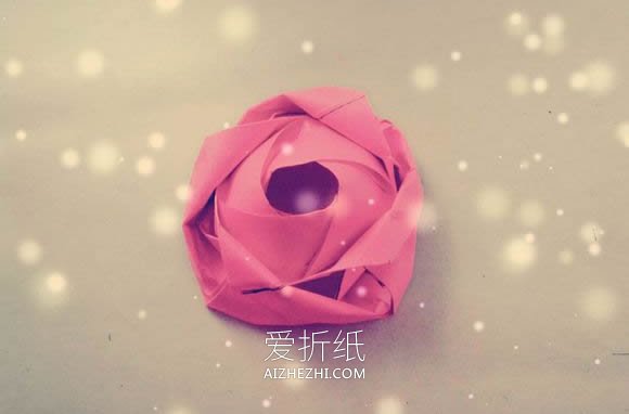 怎么折纸德国玫瑰图解 漂亮又详细玫瑰花折法- www.aizhezhi.com