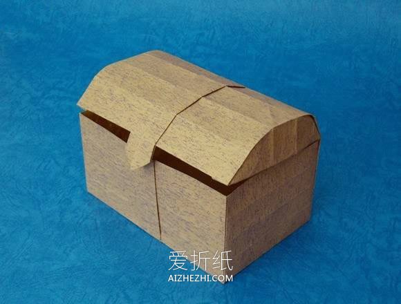 怎么折纸宝箱的方法图解 复杂古代箱子的折法- www.aizhezhi.com