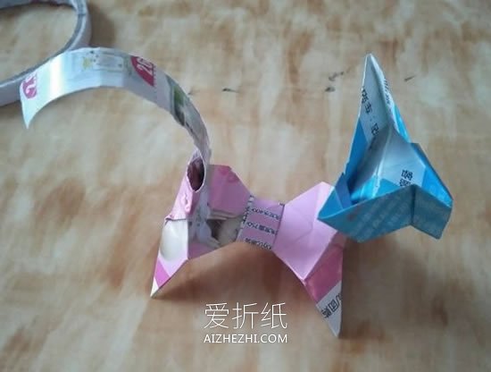 怎么折纸组合式小狗 四张纸折狗狗的折法图解- www.aizhezhi.com