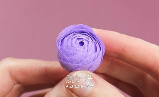 怎么做超美皱纹纸玫瑰 皱纹纸制作精美玫瑰花- www.aizhezhi.com