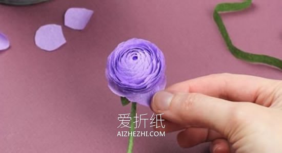 怎么做超美皱纹纸玫瑰 皱纹纸制作精美玫瑰花- www.aizhezhi.com