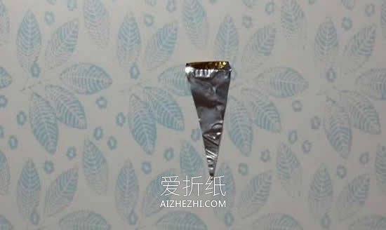 怎么做金箔纸玫瑰花 巧克力包装纸制作玫瑰- www.aizhezhi.com