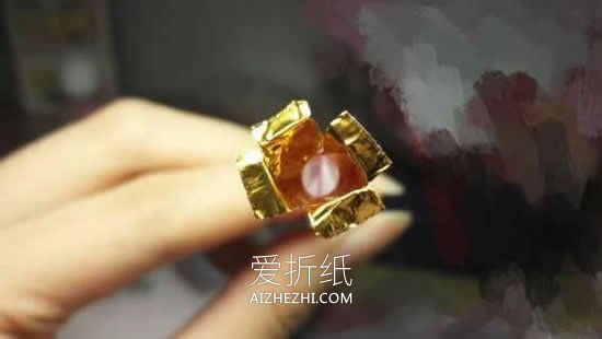 怎么做金箔纸玫瑰花 巧克力包装纸制作玫瑰- www.aizhezhi.com