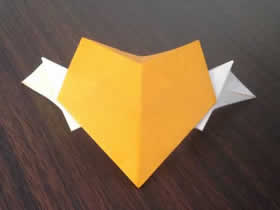 怎么折纸翅膀心的方法 带翅膀爱心折法图解