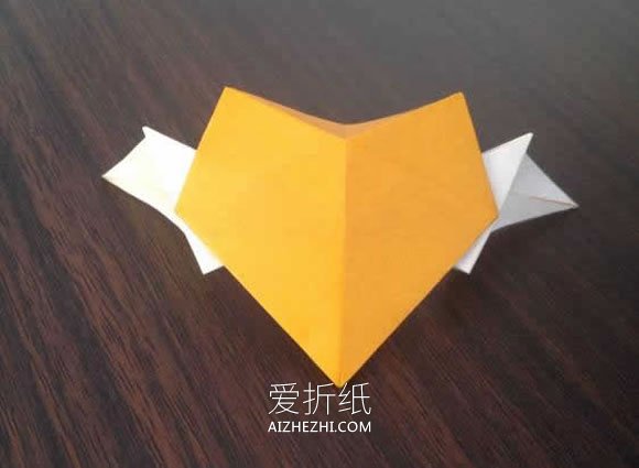 怎么折纸翅膀心的方法 带翅膀爱心折法图解- www.aizhezhi.com