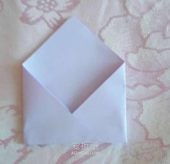 怎么简单折纸信封教程 手工方形信封的折法- www.aizhezhi.com
