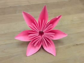 怎么简单折纸七瓣樱花 儿童手工樱花的折法