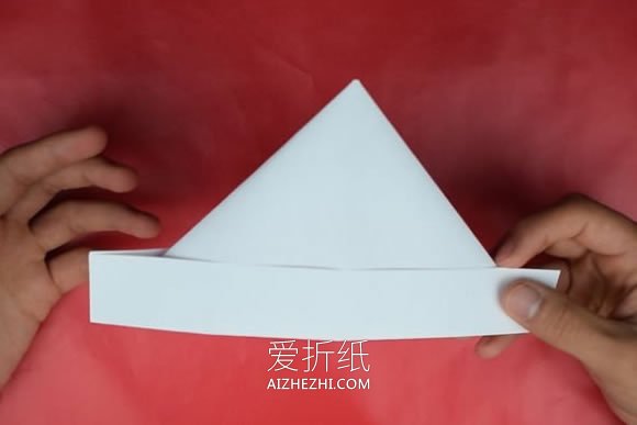 怎么折纸帽子最简单 尖顶纸帽子的折法图解- www.aizhezhi.com