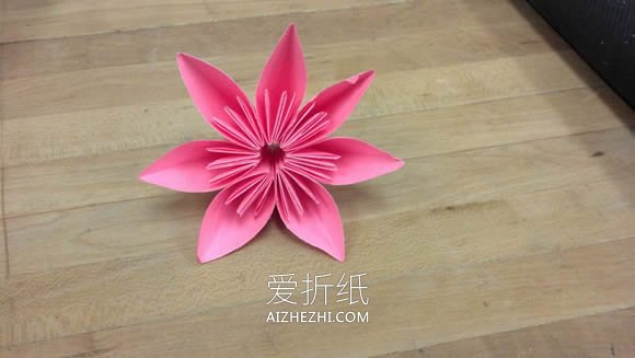 怎么简单折纸七瓣樱花 儿童手工樱花的折法- www.aizhezhi.com