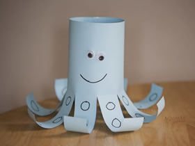 怎么做卡纸章鱼的方法 儿童简单手工制作章鱼