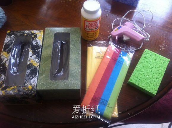 怎么自制怪物鞋的方法 纸巾盒手工制作怪物脚- www.aizhezhi.com