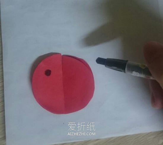 怎么简易做七星瓢虫 儿童手工卡纸制作瓢虫- www.aizhezhi.com