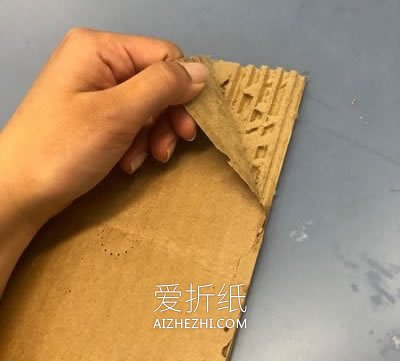怎么自制做猫咪磨爪器 瓦楞纸制作树桩磨爪器- www.aizhezhi.com