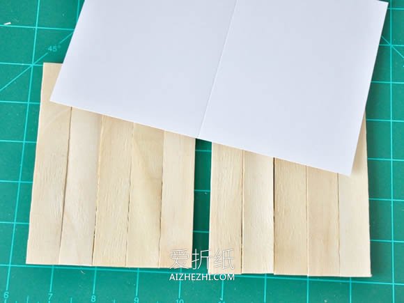怎么做环保父亲节贺卡 冰棍棒贺卡手工制作- www.aizhezhi.com