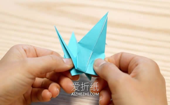 怎么折纸鹤的详细图解 零基础千纸鹤折法教程- www.aizhezhi.com