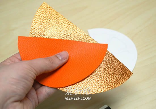 怎么自制笔记本的方法 皮革封面橙子本子制作- www.aizhezhi.com