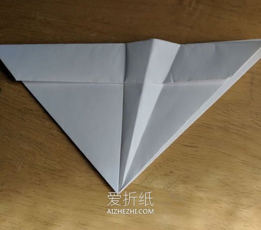 怎么折纸F-15战斗机 手工F15战机的折法图解- www.aizhezhi.com
