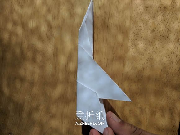 怎么折纸F-15战斗机 手工F15战机的折法图解- www.aizhezhi.com