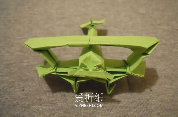 怎么折纸双翼飞机图解 手工多翼飞机的折法- www.aizhezhi.com