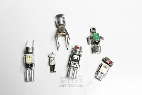 怎么用旧零件做机器人 电子产品制作机器人模型- www.aizhezhi.com