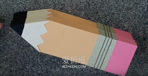 怎么做创意教师节礼品盒 卡纸制作铅笔礼盒方法- www.aizhezhi.com