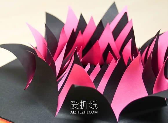 怎么做3D爆炸效果纸花 手工复杂纸花雕塑制作- www.aizhezhi.com