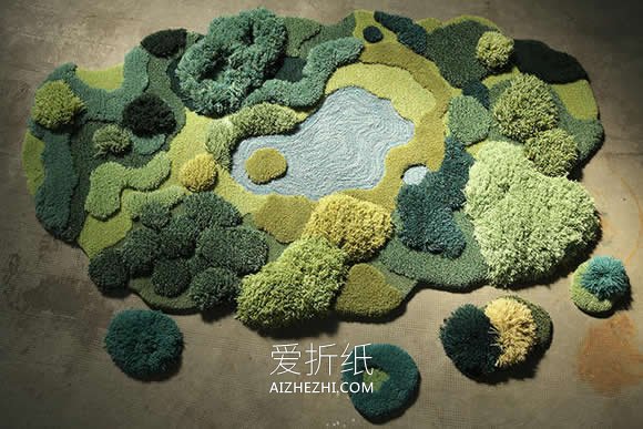 怎么做有创意羊毛毯 旧地毯废物利用制作图片- www.aizhezhi.com