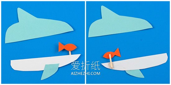 怎么做木夹子鲨鱼玩具 衣夹手工制作儿童玩具- www.aizhezhi.com