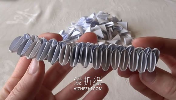 怎么做三角插天鹅图解 三角插制作天鹅工艺品- www.aizhezhi.com