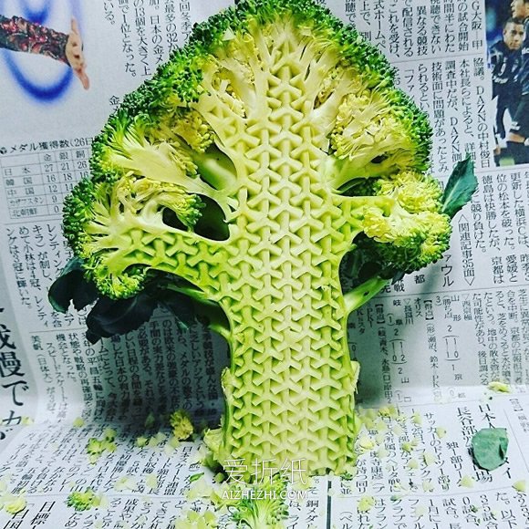 水果蔬菜的精美雕刻作品 变身水果艺术品！- www.aizhezhi.com