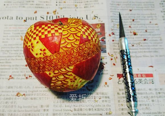 水果蔬菜的精美雕刻作品 变身水果艺术品！- www.aizhezhi.com