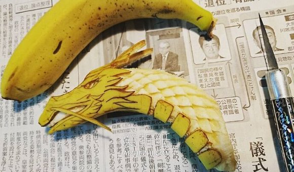 水果蔬菜的精美雕刻作品 变身水果艺术品！- www.aizhezhi.com