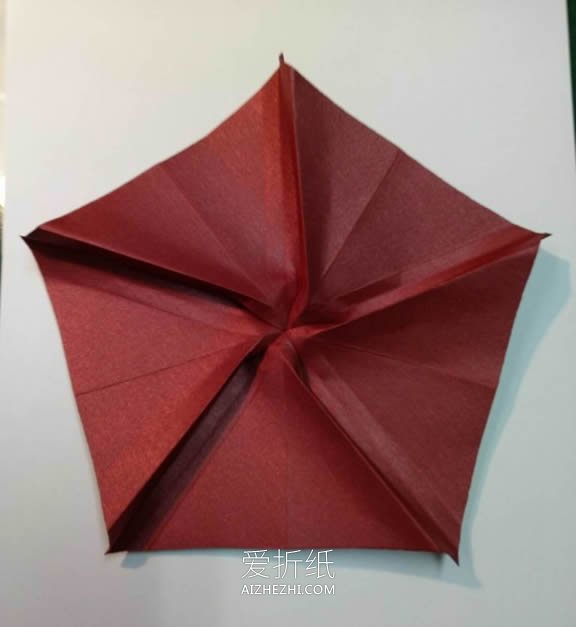 怎么折纸玫瑰花和花萼 手工制作玫瑰发箍做法- www.aizhezhi.com