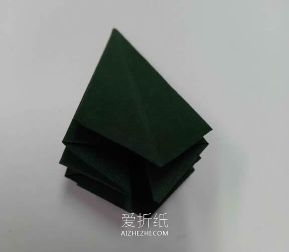 怎么折纸玫瑰花和花萼 手工制作玫瑰发箍做法- www.aizhezhi.com