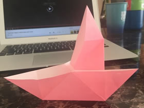 怎么简单折纸小帆船的折法图解教程